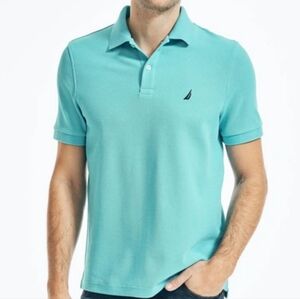Nautica Men's Classic Fit Performance Polo Shirt Size Large